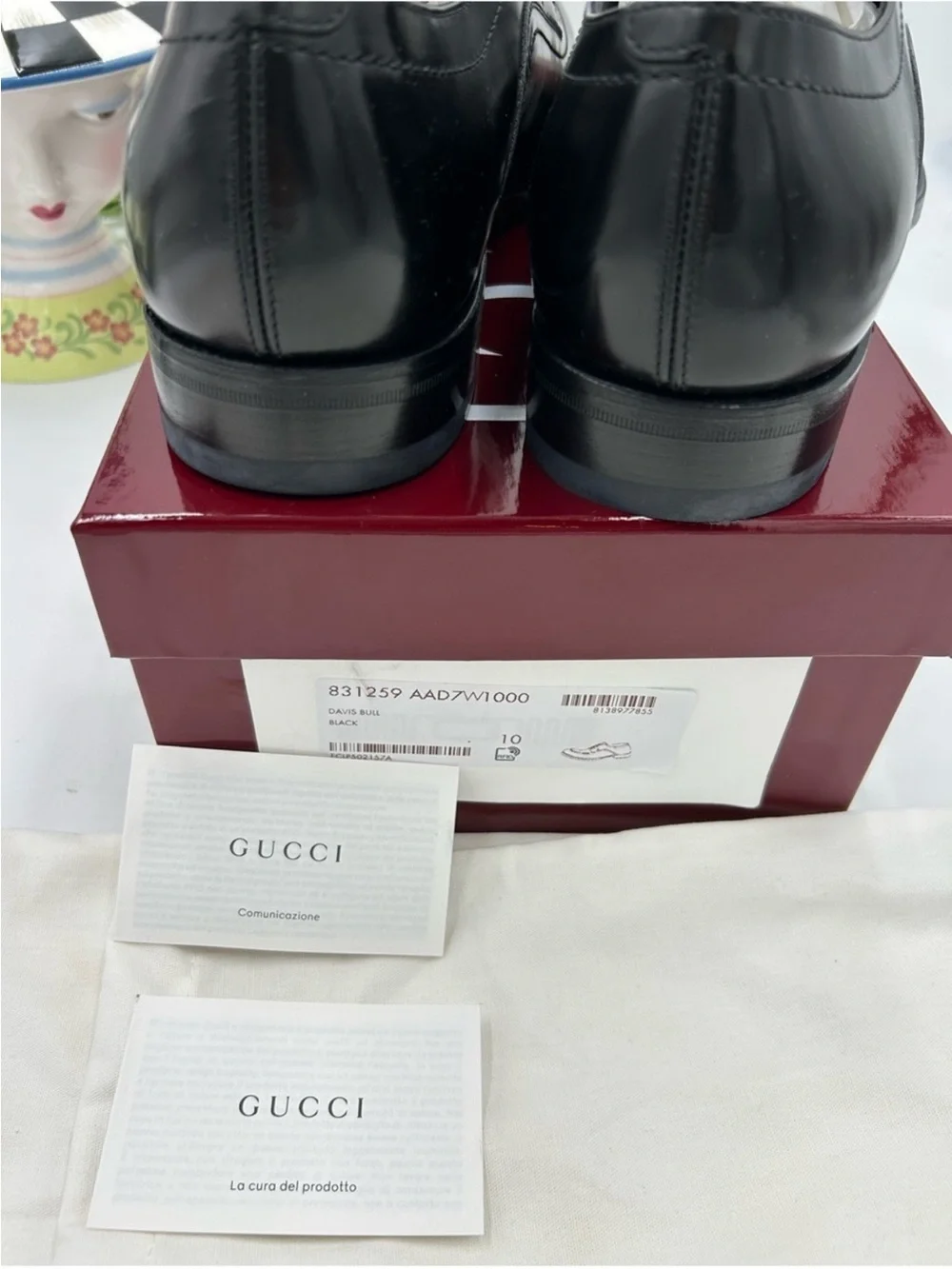 Men’s Gucci, Jasper, leather derby shoes size 10 fits 11 US made in Italy